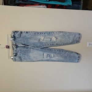 Celebrity Pink acid wash distressed jeans